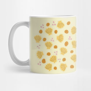 Seashells from the beach - Yellow Mug